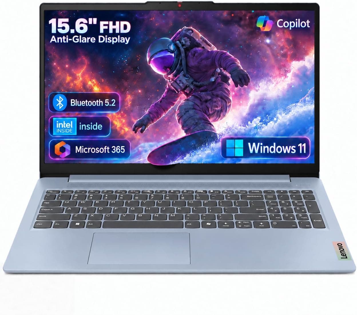 Lenovo Business 15.6-inch FHD Laptop (Intel N150, 8GB DDR5, 128GB Storage, Microsoft 365)