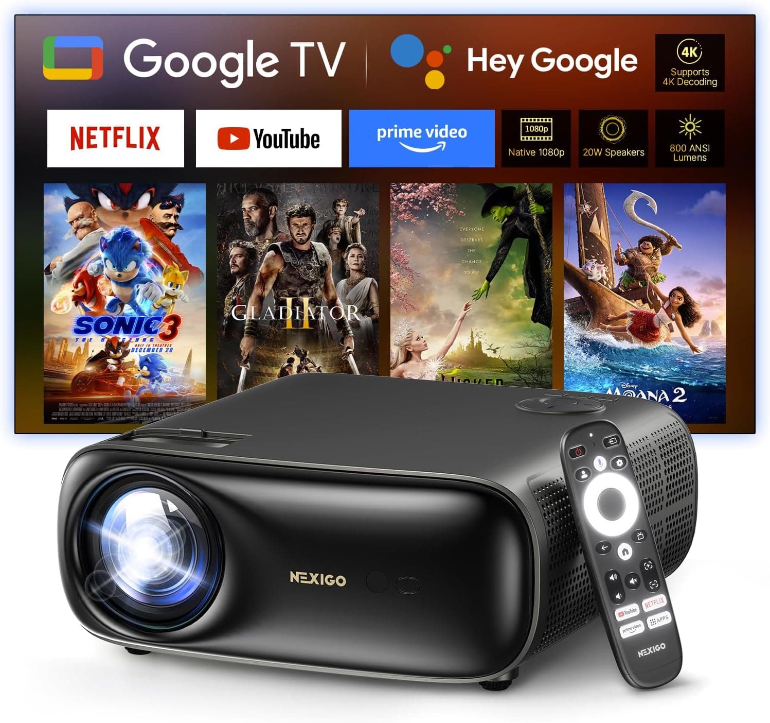 NexiGo PJ40 Pro Review: The Best Budget Google TV Projector for Big-Screen Entertainment
