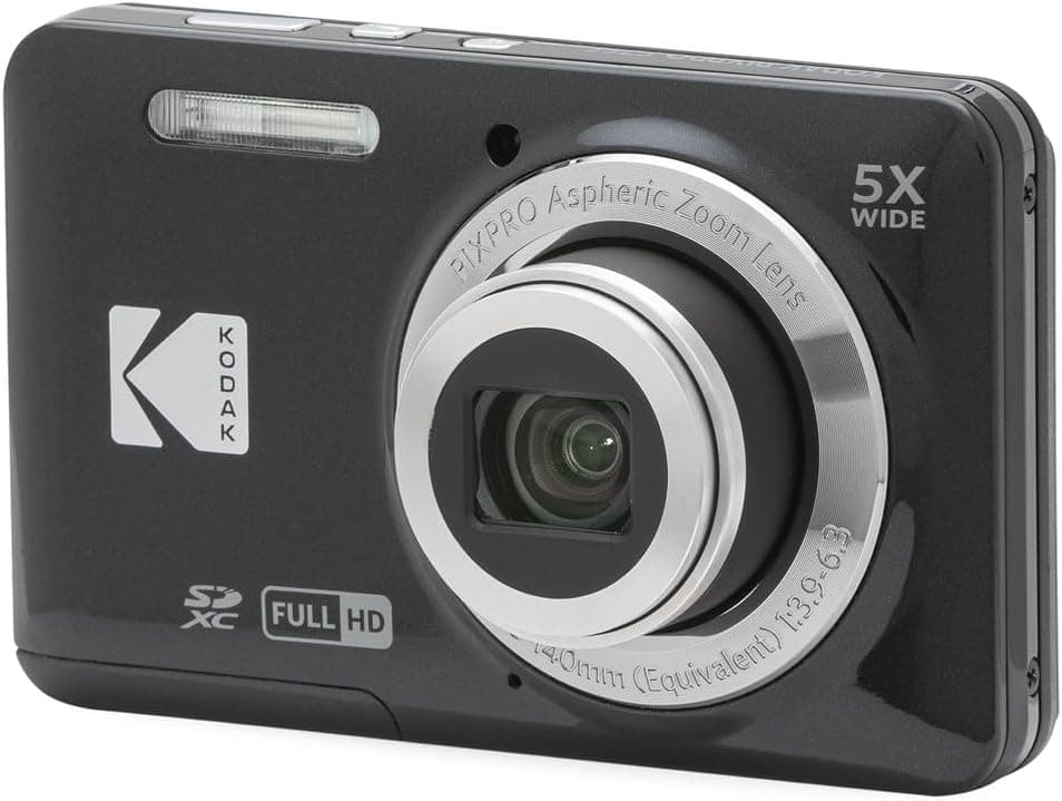 Kodak PIXPRO FZ55 16MP Compact Digital Camera with 5x Optical Zoom (Black)