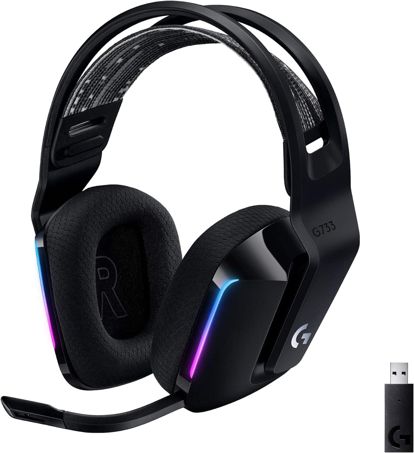 Logitech G733 Lightspeed Wireless Gaming Headset (Black)